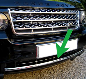 Range Rover L322 2010 Front Bumper Trim - Chrome Preview